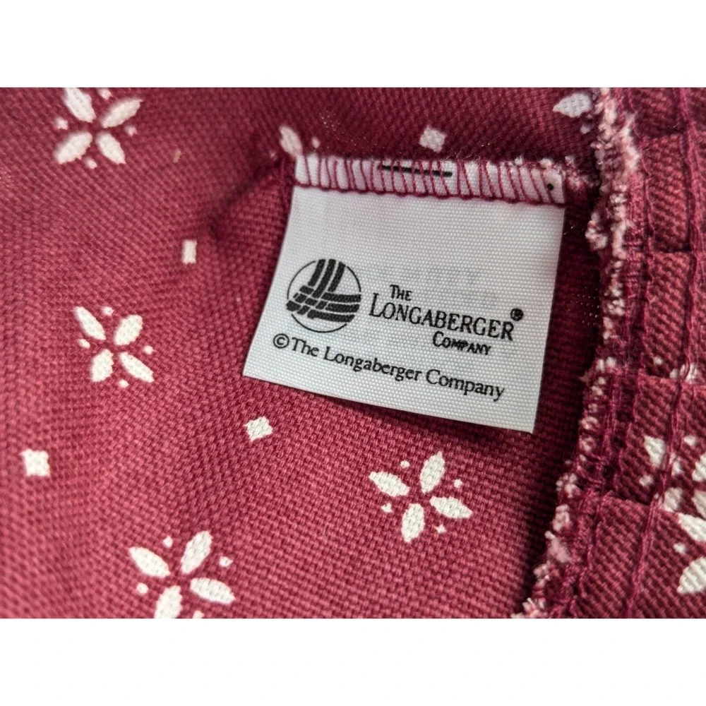 Longaberger‎ Fabric Basket Liner Lot of 3 Market Plaid Red Blue Flower Trellis